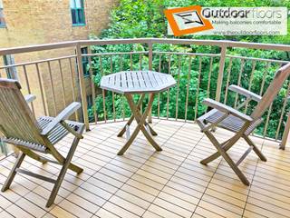 Oak WPC Balcony in Toronto, Outdoor Floors Toronto Outdoor Floors Toronto Balkon Ahşap-Plastik Kompozit