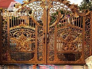 ​Chi tiết về cổng nhôm đúc - Nhôm Đúc Hoàng Gia, CÔNG TY CỔ PHẦN SẢN XUẤT HOÀNG GIA HÀ NỘI CÔNG TY CỔ PHẦN SẢN XUẤT HOÀNG GIA HÀ NỘI Asian style media room Copper/Bronze/Brass