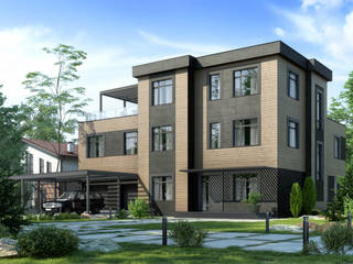Сезанн_761 кв.м, Vesco Construction Vesco Construction Minimalist house