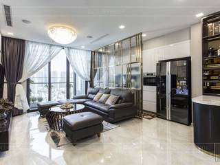 THỰC TẾ CĂN HỘ VINHOMES GOLDEN RIVER - 3-Bedroom Apartment , ICON INTERIOR ICON INTERIOR Modern Living Room