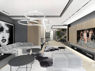 Projekty salonu | ARTDESIGN, ARTDESIGN architektura wnętrz ARTDESIGN architektura wnętrz Salas de estar modernas