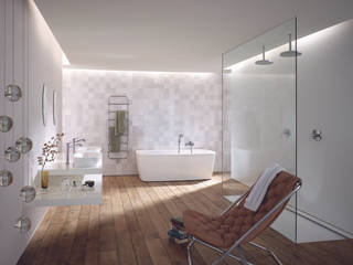 Klassik im Bad, Badkonzept Classic Style für Hansgrohe, OXIT GmbH - Innenarchitekten in Stuttgart OXIT GmbH - Innenarchitekten in Stuttgart Phòng tắm phong cách kinh điển