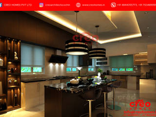 Interior Designers In Kochi, Creo Homes Pvt Ltd Creo Homes Pvt Ltd Asian style kitchen