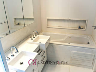 Banheiros, Cristina Reyes Design de Interiores Cristina Reyes Design de Interiores Baños modernos