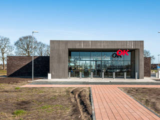 Benzinestation & restaurant OK in Emmen, Bureau Ha Architecten Bureau Ha Architecten Koridor & Tangga Modern