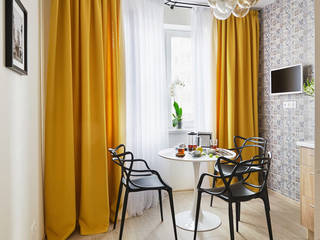 Ремонт небольшой квартиры в парижском стиле в ЖК «Рассказово», Архитектурное бюро «Парижские интерьеры» Архитектурное бюро «Парижские интерьеры» Kitchen