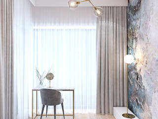 Penthouse w Warszawie, Ambience. Interior Design Ambience. Interior Design Modern style bedroom
