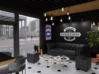 Barbershop, MOONFIELD STUDIO MOONFIELD STUDIO Commercial spaces