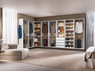 Ambiente Completo Closet, SuperClosets SuperClosets Quartos modernos MDF