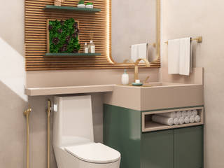 Projetos de Interiores, Fiorino + Sandhas Arquitetos Fiorino + Sandhas Arquitetos Modern bathroom