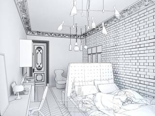 Интерьер комнаты в парижском стиле, Архитектурное бюро «Парижские интерьеры» Архитектурное бюро «Парижские интерьеры» Classic style bedroom