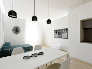 Ristrutturazione piccolo appartamento 50 mq, Flavia Benigni Architetto Flavia Benigni Architetto Modern Living Room