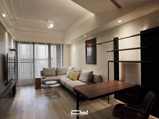 台南永康黃宅 - 輕工業風住宅, 臣月空間工程 臣月空間工程 Living room