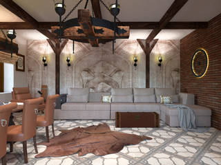 Дизайн "Кабинета-комнаты отдыха" , Дизайн студия Arh-ideya Дизайн студия Arh-ideya Study/office Engineered Wood Transparent