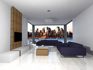 İç Mekan Tasarımlarımlarımız, SKY İç Mimarlık & Mimarlık Tasarım Stüdyosu SKY İç Mimarlık & Mimarlık Tasarım Stüdyosu Modern living room