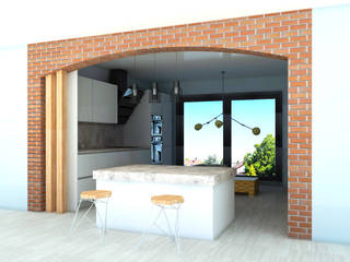 İç Mekan Tasarımlarımlarımız, SKY İç Mimarlık & Mimarlık Tasarım Stüdyosu SKY İç Mimarlık & Mimarlık Tasarım Stüdyosu Modern kitchen