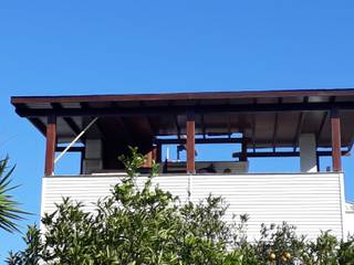 Ahşap Tente - Pergole, Donkişot Ahşap Dünyası Donkişot Ahşap Dünyası Mediterranean style balcony, veranda & terrace Wood Wood effect