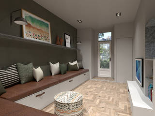 3D Visualisatie - Rotterdam, Spijker Design Studio Spijker Design Studio Modern living room