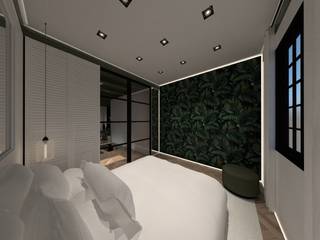 3D Visualisatie - Delft, Spijker Design Studio Spijker Design Studio Modern style bedroom
