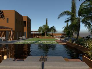 3D Visualisatie - Dubai, Spijker Design Studio Spijker Design Studio Modern garden