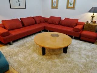 コーナーソファ張替, （株）工房スタンリーズ （株）工房スタンリーズ Modern living room