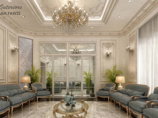 تصميم لديوانية فيلا بدولة الكويت , KOSOUR INTERIORS KOSOUR INTERIORS Classic style living room