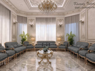 تصميم لديوانية فيلا بدولة الكويت , KOSOUR INTERIORS KOSOUR INTERIORS Classic style living room