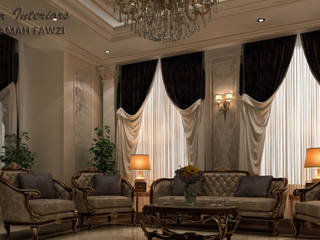 تصميم صالة ضيوف بدولة الكويت , KOSOUR INTERIORS KOSOUR INTERIORS Casas multifamiliares