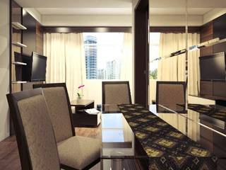 Apartemen The Jarrdin Bandung, Maxx Details Maxx Details モダンデザインの ダイニング