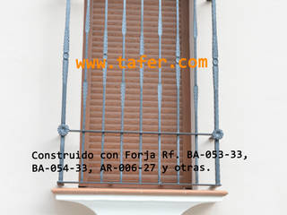 Rejas para Ventanas, Prefabricados Metálicos Tafer Prefabricados Metálicos Tafer 모던스타일 창문 & 문