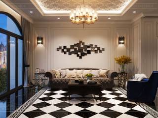 Design for Villa - In Neoclassic Style, ICON INTERIOR ICON INTERIOR Modern Living Room