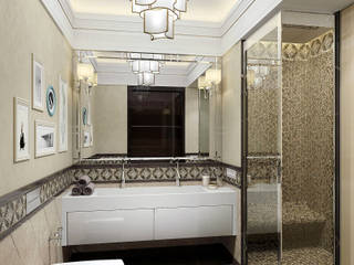 Квартира в Москве.Ванная комната., Aleksandra Kostyuchkova Aleksandra Kostyuchkova Classic style bathroom