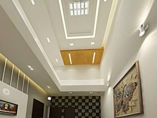 Theme Based Restaurant Design in C-scheme, Aone Interior Designer Jaipur Aone Interior Designer Jaipur Modern corridor, hallway & stairs