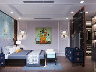 Nội thất phong cách Đông Dương với sắc xanh độc đáo, ICON INTERIOR ICON INTERIOR Asian style bedroom