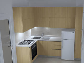 Progetto per una cucina in laminato a Brescia, G&S INTERIOR DESIGN G&S INTERIOR DESIGN Kitchen Wood Wood effect