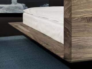 Łóżko designerskie SLIM, mazzivo mazzivo 臥室 木頭 Wood effect