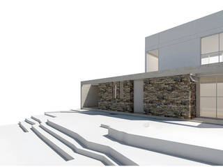 Diseño de Casa en Tejas Cuatro 02 por 1.61 Arquitectos, 1.61arquitectos 1.61arquitectos 일세대용 주택