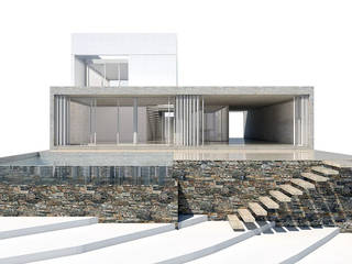 Diseño de Casa en Tejas Cuatro 02 por 1.61 Arquitectos, 1.61arquitectos 1.61arquitectos منزل عائلي صغير