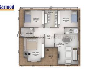 Karmod 98 m2 Prefabricated House, KARMOD PREFABRICATED TECHNOLOGIES KARMOD PREFABRICATED TECHNOLOGIES