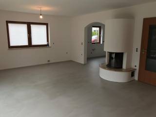 Pandomo Fugenloser Boden, Keramostone Keramostone Modern Living Room Grey