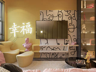 Chinese apartment, Diff.Studio Diff.Studio Teen bedroom