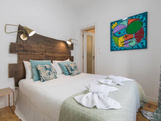 APARTAMENTO EM LISBOA (ALFAMA), Click Inside - Fotografia de interiores Click Inside - Fotografia de interiores Kamar Tidur Modern