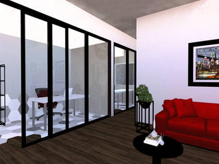 Oficinas Morelos, VillaSi Construcciones VillaSi Construcciones Modern style study/office