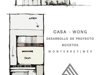 Casa Wong - Mty. Mex., ARTURO ARIAS ARQUITECTOS ARTURO ARIAS ARQUITECTOS Eengezinswoning Beton