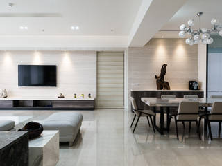 XU House, 元作空間設計 元作空間設計 Modern Oturma Odası