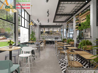 Thiet ke thi cong quan cafe Yeah Cafe - Long An, xuongmocso1 xuongmocso1 Commercial spaces