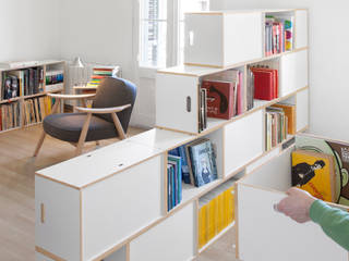 Estanterías como separadores de ambientes, BrickBox - Estanterías Modulares BrickBox - Estanterías Modulares Living room
