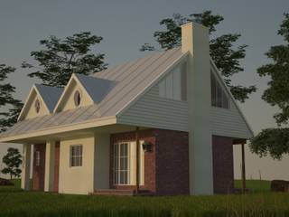 Residential Design Blue Saddle Ranches, Red Square Architectural Studio Red Square Architectural Studio Заміський будинок Цегла