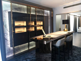 Lounge for the office of a prestigious brand in New York (USA), DF Francia DF Francia 모던스타일 서재 / 사무실