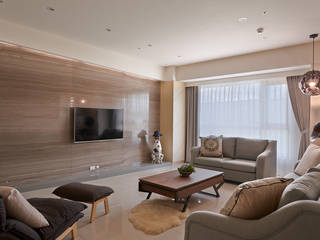 與空間對話 綠意 mix人文的生活體驗, 趙玲室內設計 趙玲室內設計 Modern living room